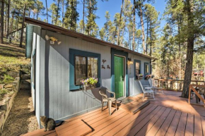 Ruidoso Cabin with Decks about 1 Mi to Downtown!
